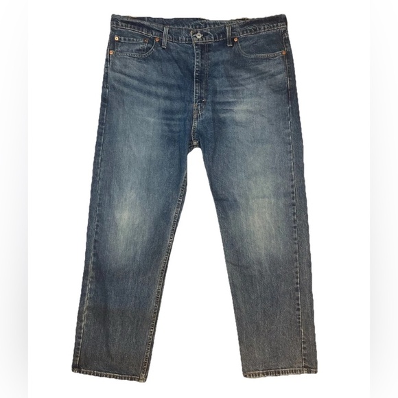 Levi's 505 Jeans Mens Size 40 X 30 Blue Regular Straight Flex Measures 40 X 30 B - Picture 1 of 8